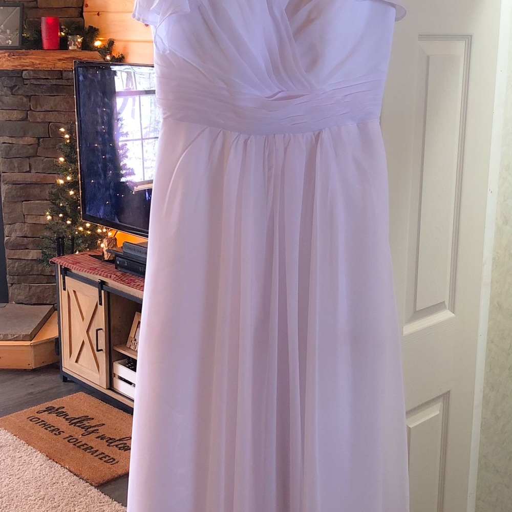 White wedding gown